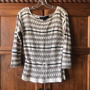 EUC French Connection UK crocheted sweater
